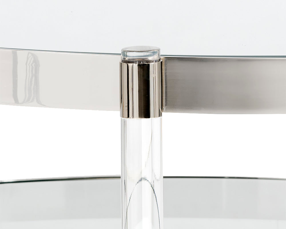 Sunpan York Coffee Table - Stainless Steel