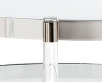 Sunpan York Coffee Table - Stainless Steel