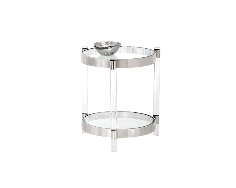 Sunpan York Side Table - Stainless Steel