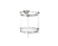Sunpan York Side Table - Stainless Steel