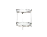 Sunpan York Side Table - Stainless Steel