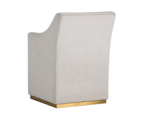 Sunpan Zane Wheeled Lounge Chair in Abbington Black/Piccolo Pebble/Piccolo Prosecco