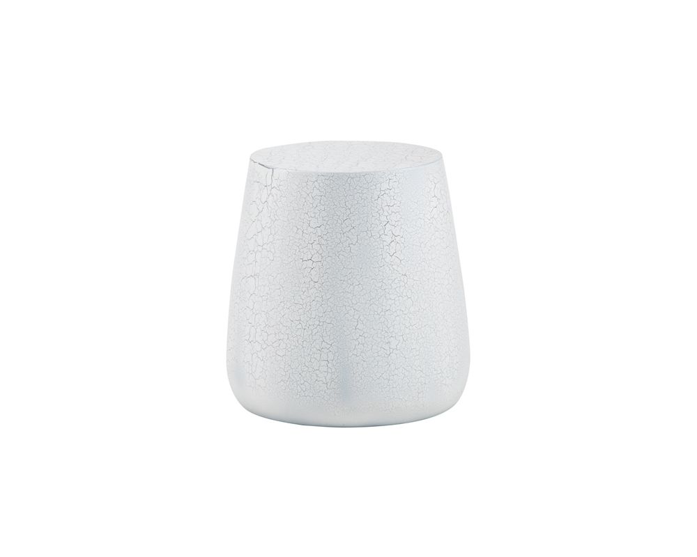 SUNPAN Rollo Side Table - White And Black Crackle