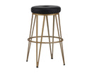 SUNPAN Matthews Swivel Barstool - Champagne Gold - Onyx, Black - Bravo Admiral, Black - Bravo Cognac, Black - Bravo Cream, Black - Bravo Metal