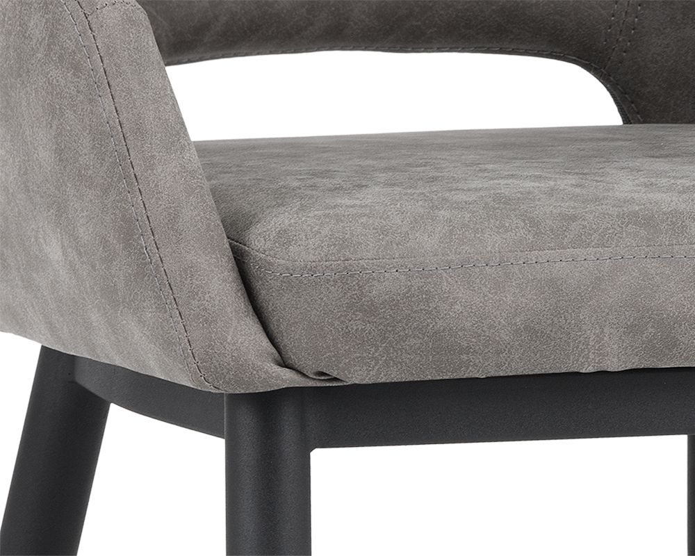 SUNPAN Thatcher Dining Armchair - Black - Antique Grey, Black - Blush Sky, Black - Deep Green Sky, Champagne Gold - Onyx, Champagne Gold - Snow
