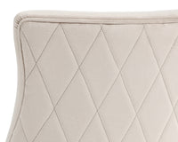 Sunpan Florence Dining Chair - Abbington Black/Piccolo Pebble/Piccolo Prosecco