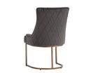 Sunpan Florence Dining Chair - Abbington Black/Piccolo Pebble/Piccolo Prosecco