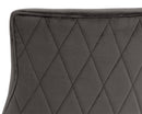 Sunpan Florence Dining Chair - Abbington Black/Piccolo Pebble/Piccolo Prosecco
