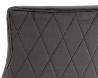 Sunpan Florence Dining Chair - Abbington Black/Piccolo Pebble/Piccolo Prosecco