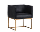 Sunpan Kwan Lounge Chair - Vintage Black/Blue