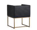 Sunpan Kwan Lounge Chair - Vintage Black/Blue
