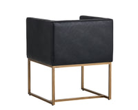 Sunpan Kwan Lounge Chair - Vintage Black/Blue