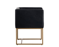 Sunpan Kwan Lounge Chair - Vintage Black/Blue