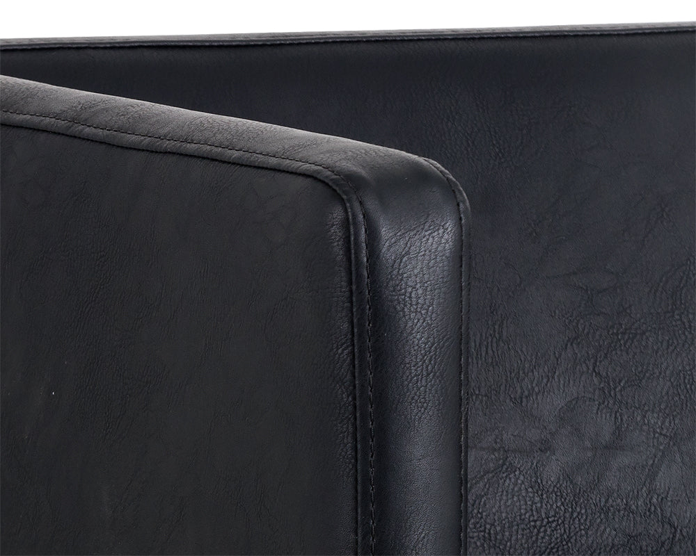 Sunpan Kwan Lounge Chair - Vintage Black/Blue