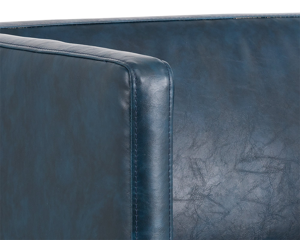 Sunpan Kwan Lounge Chair - Vintage Black/Blue