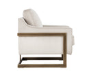 Sunpan Kalmin Lounge Chair - Abbington Black / Piccolo Pebble / Piccolo Prosecco