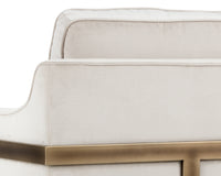 Sunpan Kalmin Lounge Chair - Abbington Black / Piccolo Pebble / Piccolo Prosecco