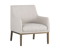 Sunpan Wolfe Lounge Chair in Beige Linen/Bravo Cream/Bravo Metal/Vintage Black/Vintage Blue/Vintage Cognac
