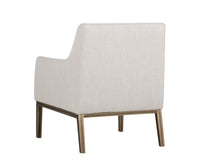 Sunpan Wolfe Lounge Chair in Beige Linen/Bravo Cream/Bravo Metal/Vintage Black/Vintage Blue/Vintage Cognac
