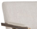 Sunpan Ventouz Dining Armchair in Beige Linen/Vintage Black