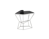 Sunpan Nathaniel End Table - Grey Marble
