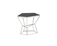 Sunpan Nathaniel End Table - Grey Marble