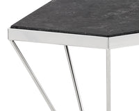 Sunpan Nathaniel End Table - Grey Marble