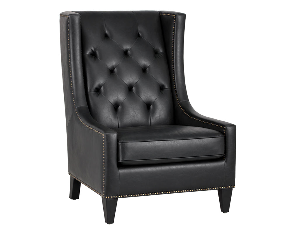 Sunpan Ohio Lounge Chair - Coal Black