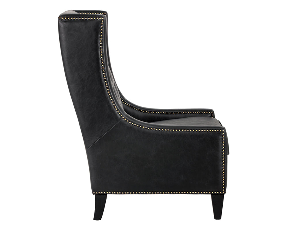 Sunpan Ohio Lounge Chair - Coal Black