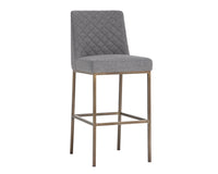 Sunpan Leighland Barstool - Dark Grey / Overcast  Grey / Coal Black / Havana Dark Brown