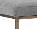 Sunpan Leighland Barstool - Dark Grey / Overcast  Grey / Coal Black / Havana Dark Brown