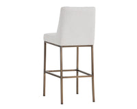 Sunpan Leighland Barstool - Dark Grey / Overcast  Grey / Coal Black / Havana Dark Brown