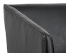 Sunpan Phoenix Swivel Dining Armchair - Coal Black