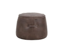 Sunpan Mitchell Ottoman - Havana Dark Brown / Tobacco Tan / Merino Cotton / Overcast Grey