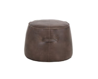 Sunpan Mitchell Ottoman - Havana Dark Brown / Tobacco Tan / Merino Cotton / Overcast Grey