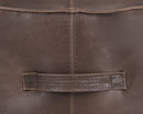 Sunpan Mitchell Ottoman - Havana Dark Brown / Tobacco Tan / Merino Cotton / Overcast Grey