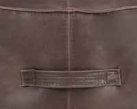 Sunpan Mitchell Ottoman - Havana Dark Brown / Tobacco Tan / Merino Cotton / Overcast Grey
