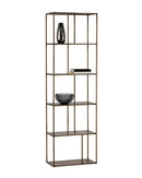 Sunpan Eiffel Bookcase - Small - Antique Brass / Black