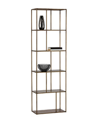 Sunpan Eiffel Bookcase - Small - Antique Brass / Black
