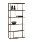 Sunpan Eiffel Bookcase - Large - Antique Brass/Black