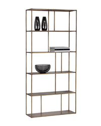 Sunpan Eiffel Bookcase - Large - Antique Brass/Black