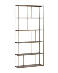 Sunpan Eiffel Bookcase - Large - Antique Brass/Black