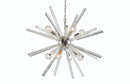 Sunpan Faraday Chandelier - Large - Clear/Smoke Grey