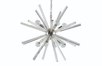 Sunpan Faraday Chandelier - Large - Clear/Smoke Grey