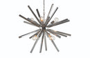 Sunpan Faraday Chandelier - Large - Clear/Smoke Grey