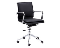 Sunpan Morgan Office Chair - Onyx/Snow/Tan