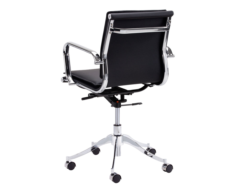 Sunpan Morgan Office Chair - Onyx/Snow/Tan