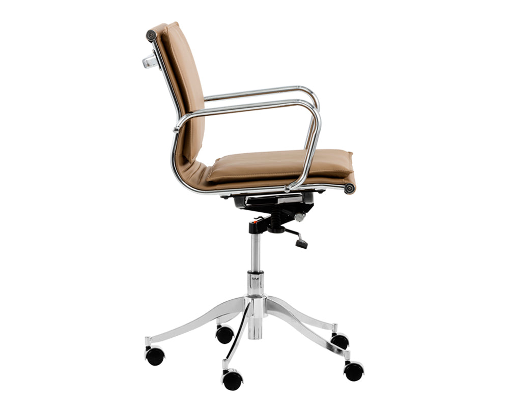 Sunpan Morgan Office Chair - Onyx/Snow/Tan