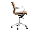 Sunpan Morgan Office Chair - Onyx/Snow/Tan