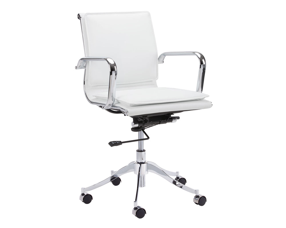 Sunpan Morgan Office Chair - Onyx/Snow/Tan